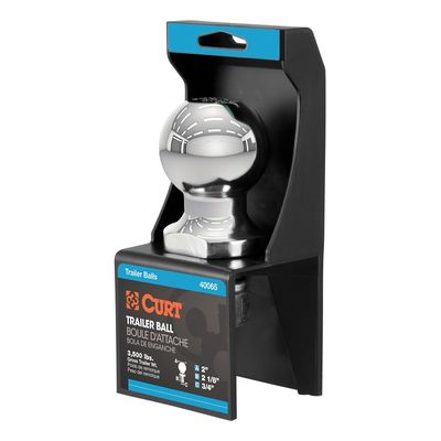 Curt 40065 Hitch Ball, 2&quot;X3/4&quot; Shank, 3500Lb