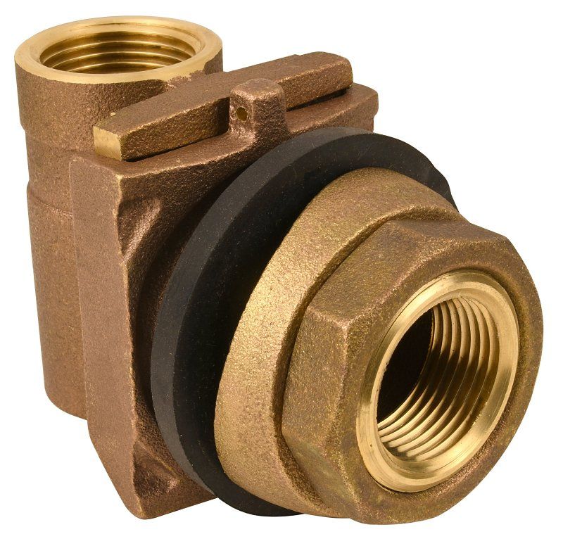 ECO-FLO PA100NL Brass Pitless Adapter, 1 in, FNPT