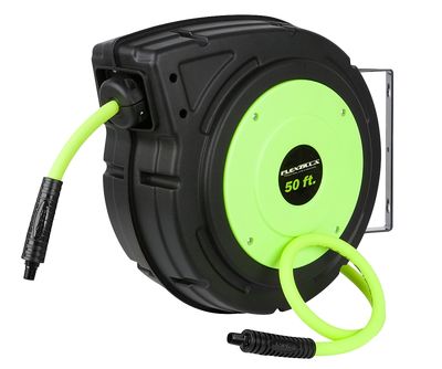 Flexzilla L8250FZ Air Hose Reel, 3/8 in ID, 50 ft Long, 150 psi