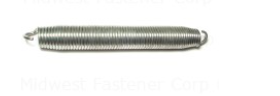 Extension Spring #117, 1-1/8&quot;x9&quot;, Trampoline