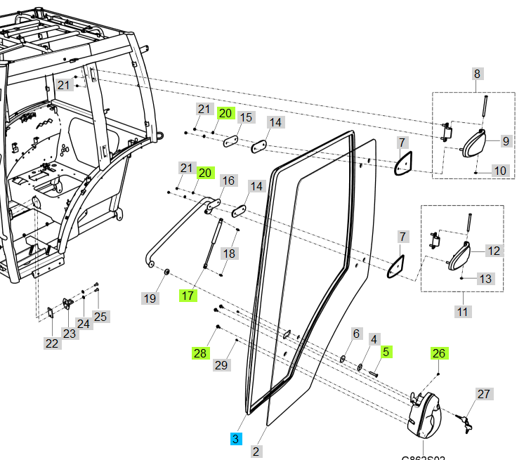 LS Weather Strip-Door-XU-MT4-TRG862