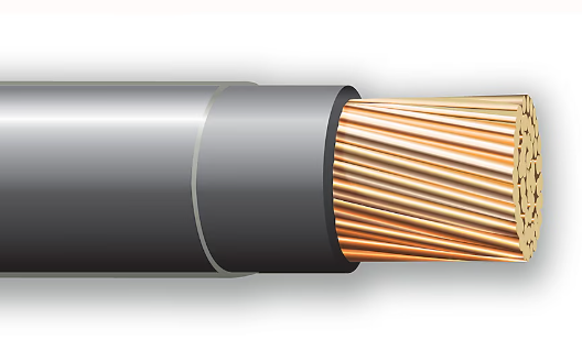 CerroWire 3/0BK-STRX500 Black Single Building Wire, 3/0Blk-Str, THHN 225Amp
