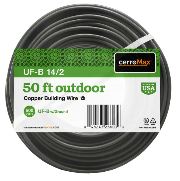 CerroWire 14/2UF-WGX50 Building Wire
