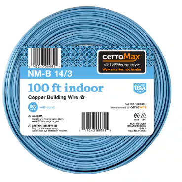 CerroWire 14/3NM-WGX 100Ft Building Wire