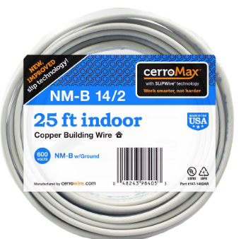 CerroWire 14/2NM-WGX25 Building Wire