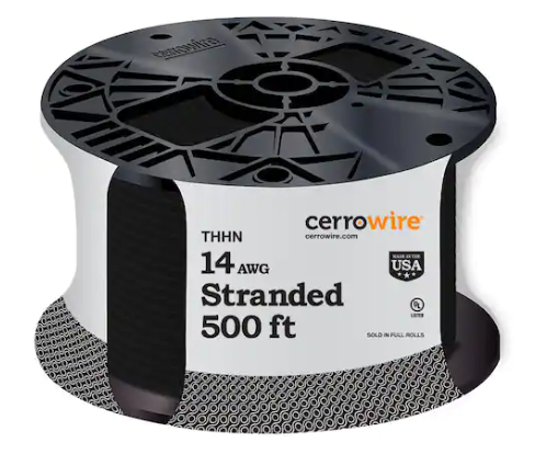 CerroWire 14BK-STRX500 THHN Single Building Wire