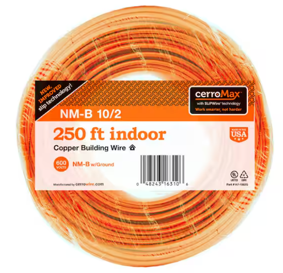 CerroWire 10/2NM-WGX250 Building Wire