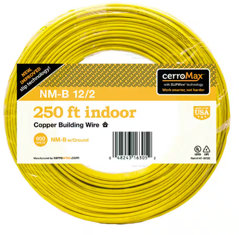 CerroWire 12/2NM-WGX250 Building Wire