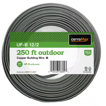 CerroWire 12/2UF-WGX250 Building Wire