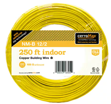 CerroWire 12/2NM-WGX25 Building Wire