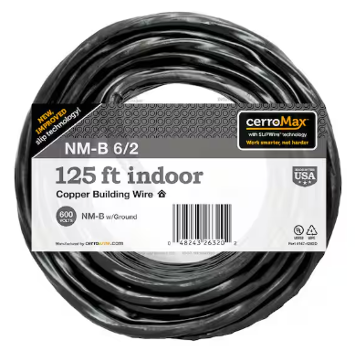 CerroWire 6/2NM-WG X125FT Building Wire