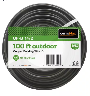 CerroWire 14/2UF-WGX100 Building Wire
