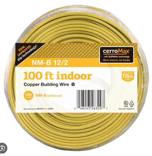 CerroWire 12/2NM-WGX100 Building Wire