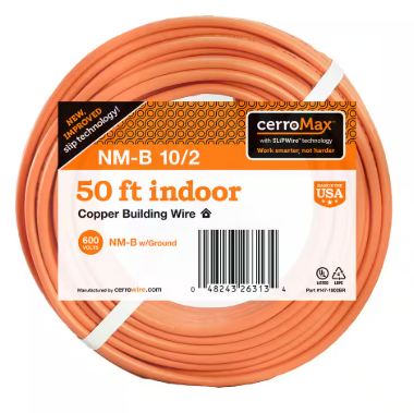 CerroWire 10/2NM-WGX50Ft Building Wire