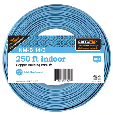 CerroWire 14/3NM-WGX250 Building Wire