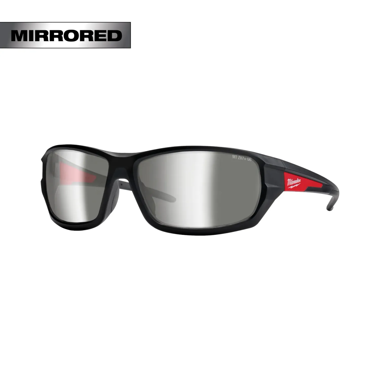 Milwaukee Mirrored Performance Safety Glasses - Fog-Free Lenses