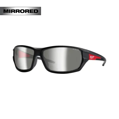 Milwaukee Mirrored Performance Safety Glasses - Fog-Free Lenses