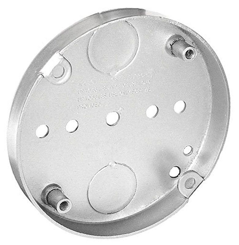 Southwire 56112-UPC &quot;The Insider&quot; 4&quot;X1/2&quot; Round Steel Ceiling Box, 70Lb/150Lb Capacity
