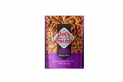 Dot&#39;s Homestyle Pretzels 59008 Pretzel, Cinnamon Sugar, 5 oz Bag