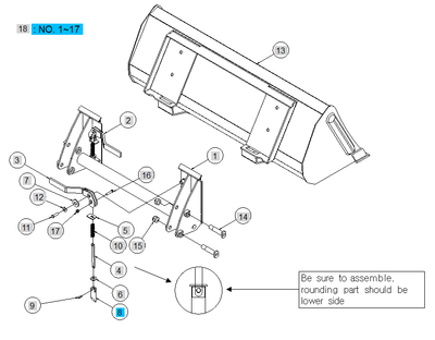 LS Quick Attach Handle-LH-Tsl