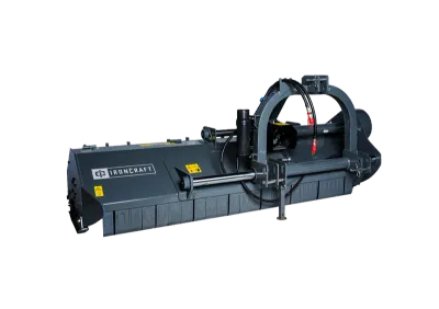 IronCraft BPF Commercial Duty Flail Mower w/Hammers, 87&quot; w/15&quot; Hydr. Offset, Cat 2