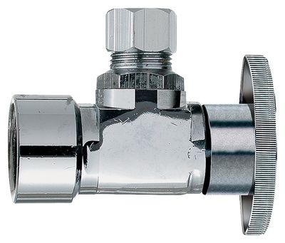 PlumbPak PP46PCLF Angled Valve, 1/2FIP X 1/4C