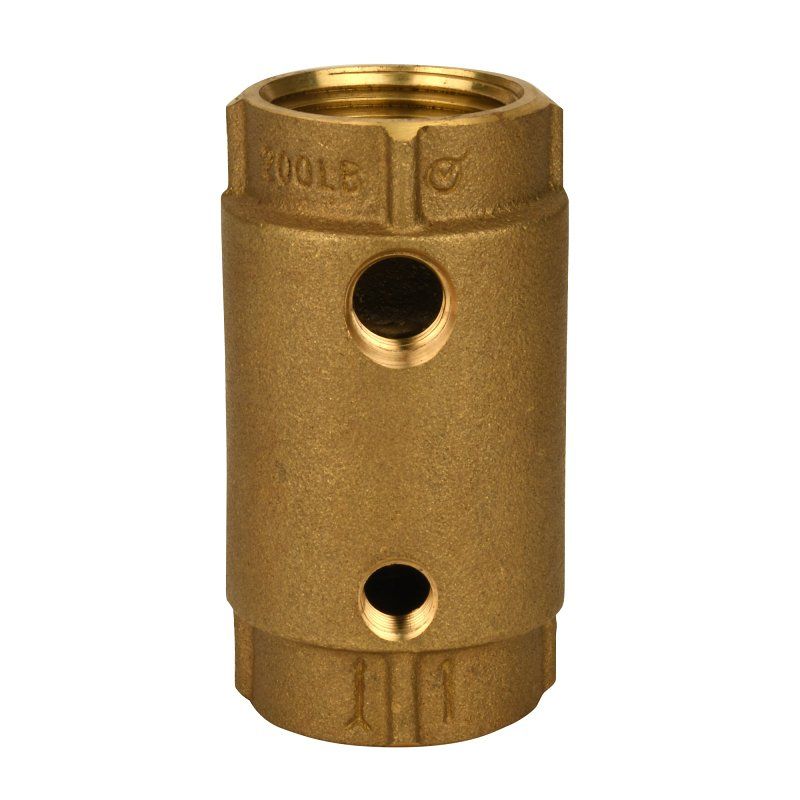 Eco-Flo CCC-125NL Brass Check Valve, 1-&quot; w/2 Control Holes