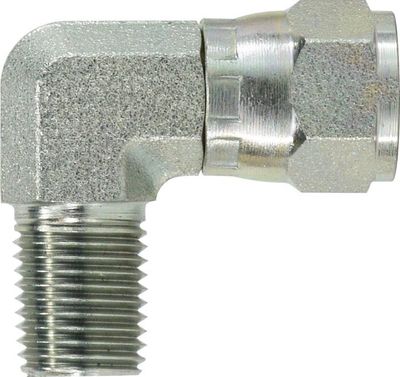 Hydraulic Ell Adaptor, 3/4&quot;MP X 3/4&quot;FJX