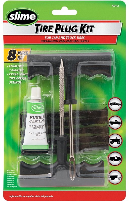 Slime 1034-A Tire Repair Kit w/Plugs