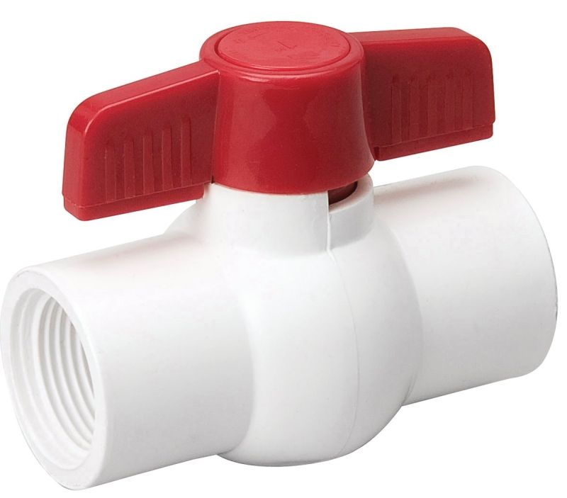 B&amp;K 107-137HC PVC Ball Valve, 1-1/2&quot; FPT X FPT