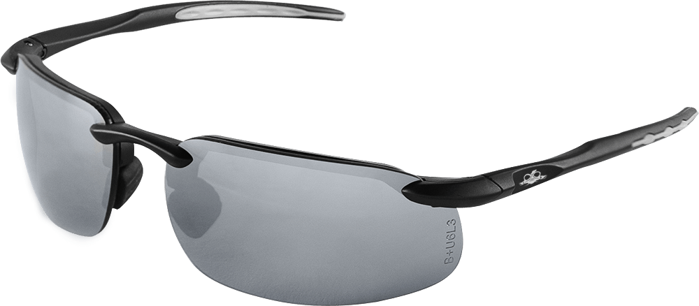 Swordfish Sunglasses, Silver Mirror/Matte Black