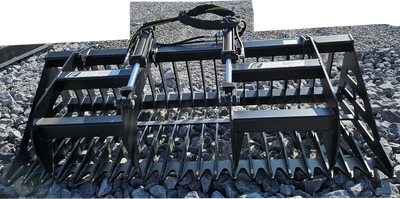Loflin 6Ft Compact Tractor Rock Bucket Grapple (645Lbs)