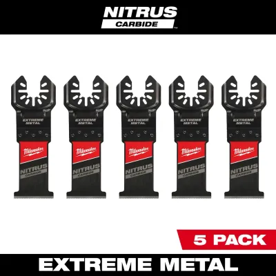 Milwaukee Nitrus Carbide Extreme Metal Multi-Tool Blade, 5Pk