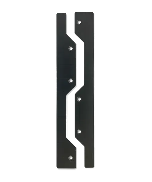 Gator Magnetics Black Steel Edge Caps for Wall Panel, 2Pk