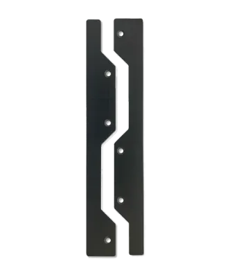 Gator Magnetics Black Steel Edge Caps for Wall Panel, 2Pk