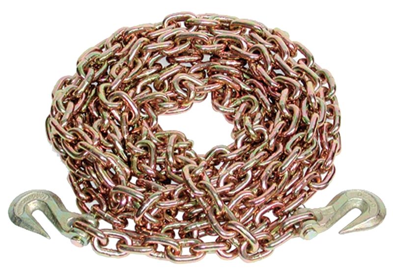 ANCRA 45881-11-20 Gr70 Transport Chain Assy w/Clevis Hooks, 3/8&quot;X20Ft, 6600Lb WLL