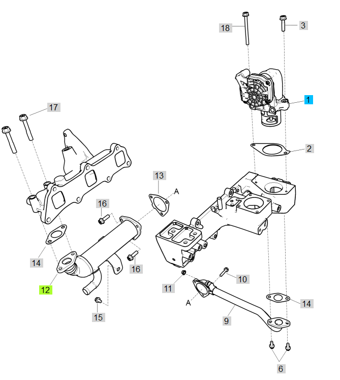 LS EGR-Valve (KAMTEC)-EGQ200