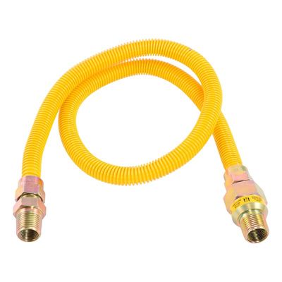 Eastman 20YE50V036B Epoxy Coated Stainless Steel Gas Connector, 3/8&quot;X1/2 &quot; FIP x MIP X 36&quot;