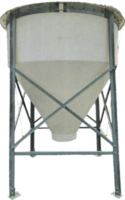 Poly View Feed Bin Cone with Frame, 65&quot; Diameter, 1.3 Ton, 52 Bushel