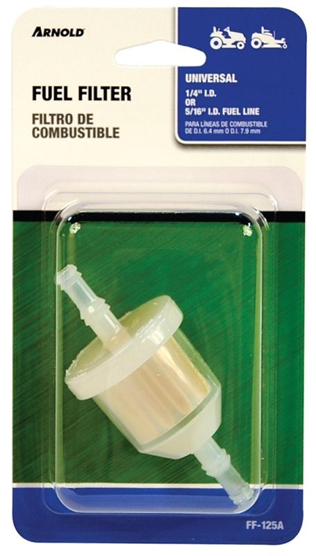 Arnold FF-125A In-line Fuel Filter, Fits 1/4&quot;&amp;5/16&quot; Lines