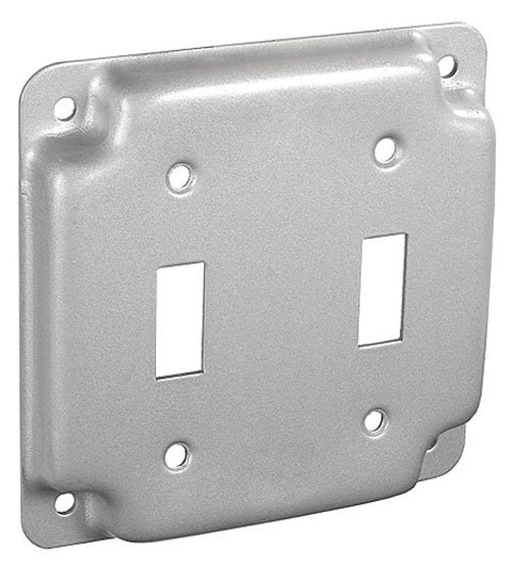 Southwire G1936-UPC Exposed Work Square 4&quot; 2G Switch Cover