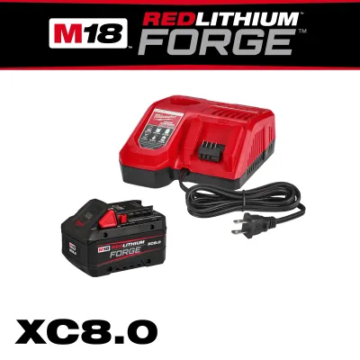 Milwaukee M18 Forge 8.0 Battery &amp; Charger Starter Kit