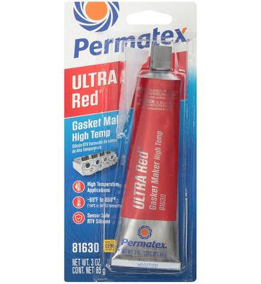 Permatex 81630 Red Silicone Gasket Maker, 3.5Oz