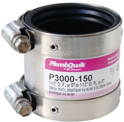 Fernco P3000-150 No-Hub Coupler, 1-1/2&quot;