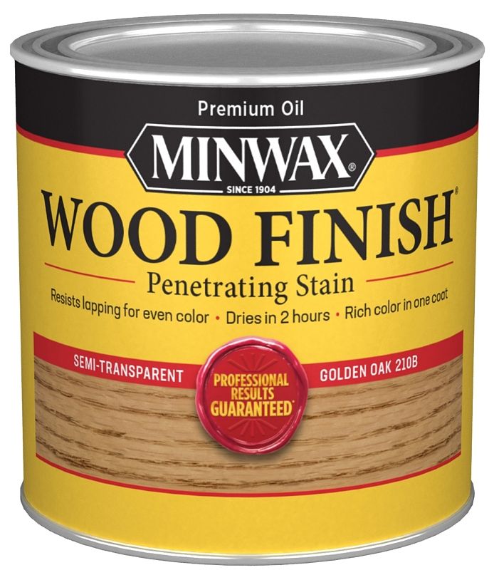 Minwax 221024444 Golden Oak Wood Stain, 1/2Pt