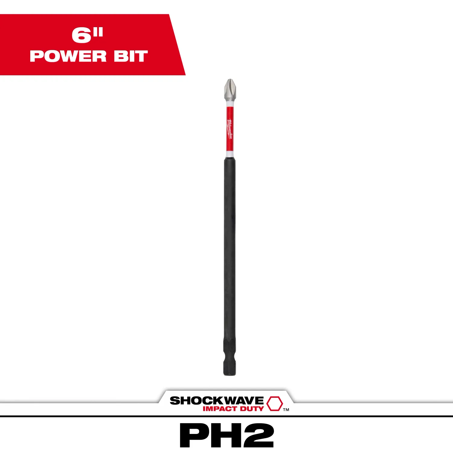 Milwaukee 48-32-4802 Phillips #2X6&quot; Impact Bit