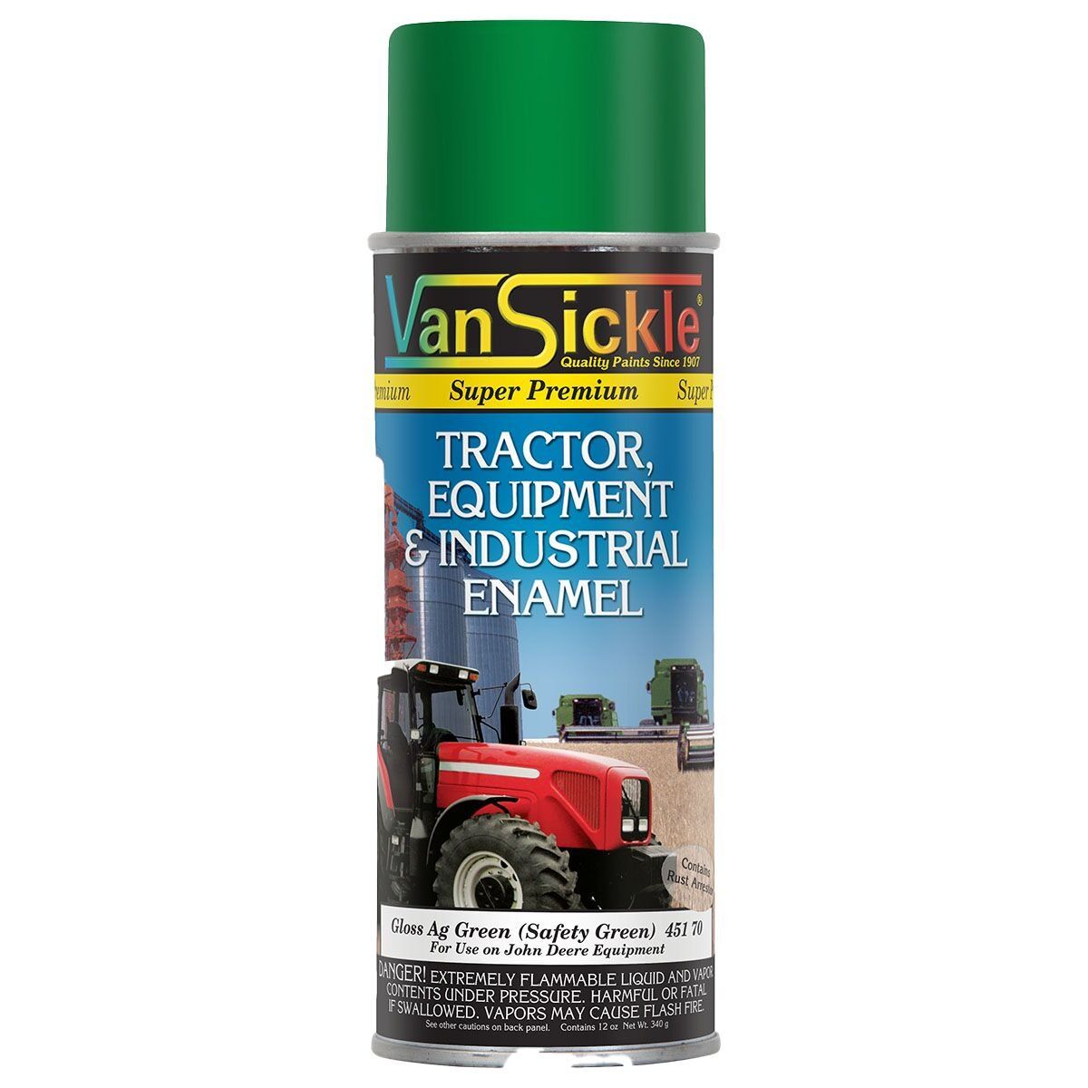 Van Sickle Gloss Ag Green Spray Paint for John Deere Equipment, 12Oz