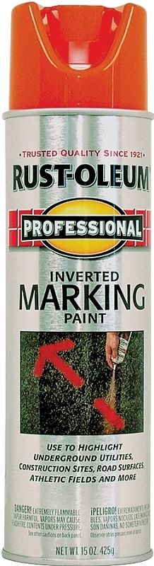 Rust-Oleum 203027 Flourescent Orange Marking Paint, 17Oz