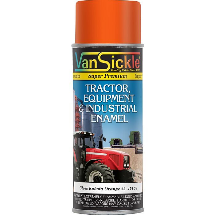 Van Sickle Kubota Orange Spray Paint, 12Oz