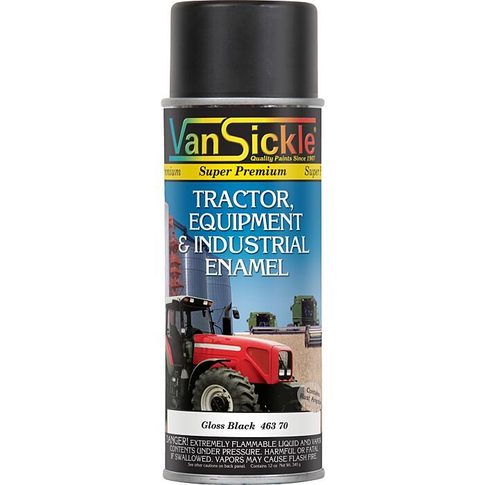 Van Sickle Gloss Black Spray Paint, 12Oz